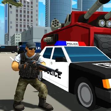 Grand Gangster City: Pixel 3D Gun Crime Game